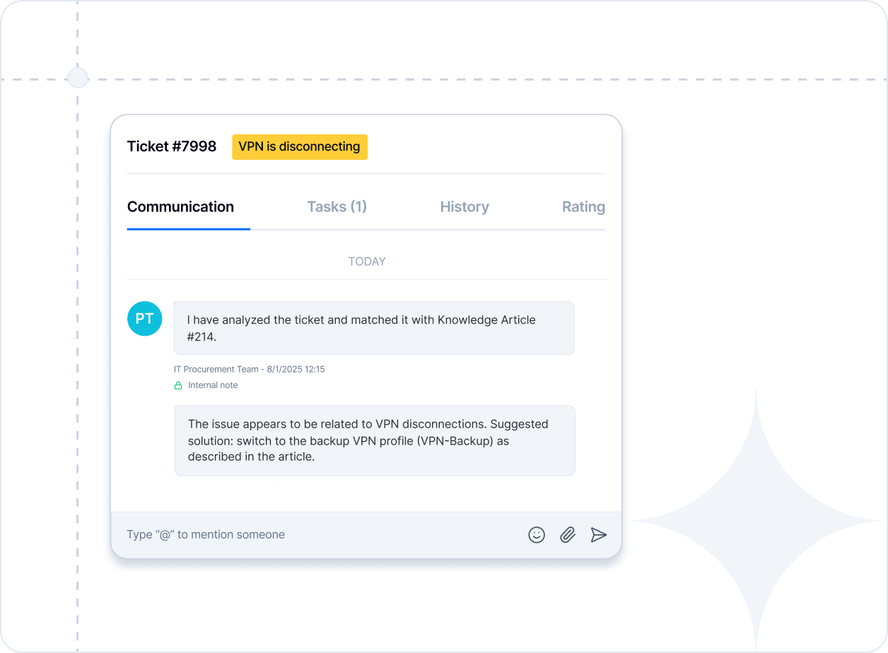 Knowledge in context - smarter IT help desk support